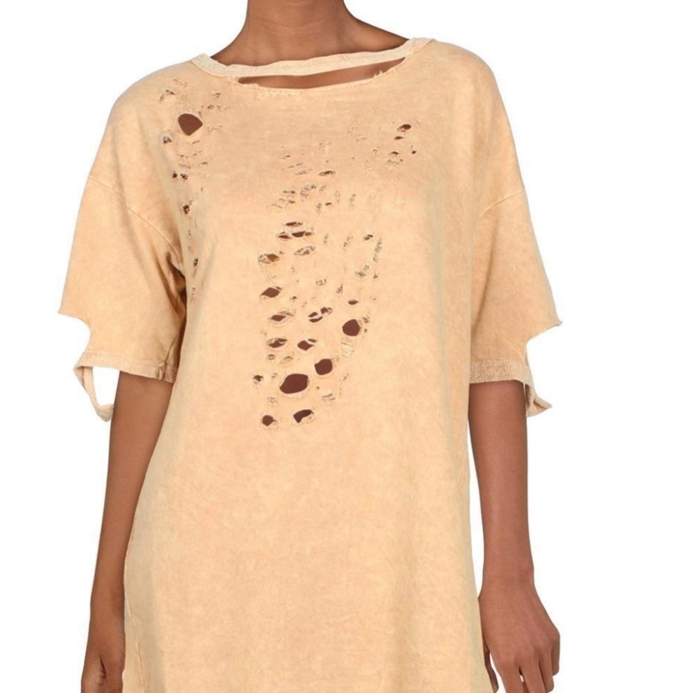 Anthropologie Maronie Cut Out Oversized Pullover Top / Brown - Picture 3 of 13